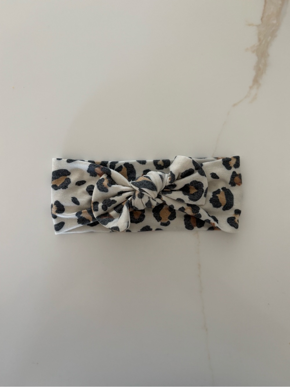 Baby Leopard Print Knot Headband
